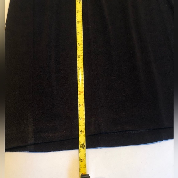 Expo Nite size 12 black vintage 90’s dress w/silver embellished stretch - Picture 11 of 16